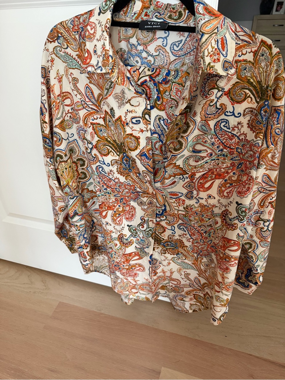 Vici Tropic Halo Abstract Paisley Top & Skirt Set XS/S - Picture 13 of 13